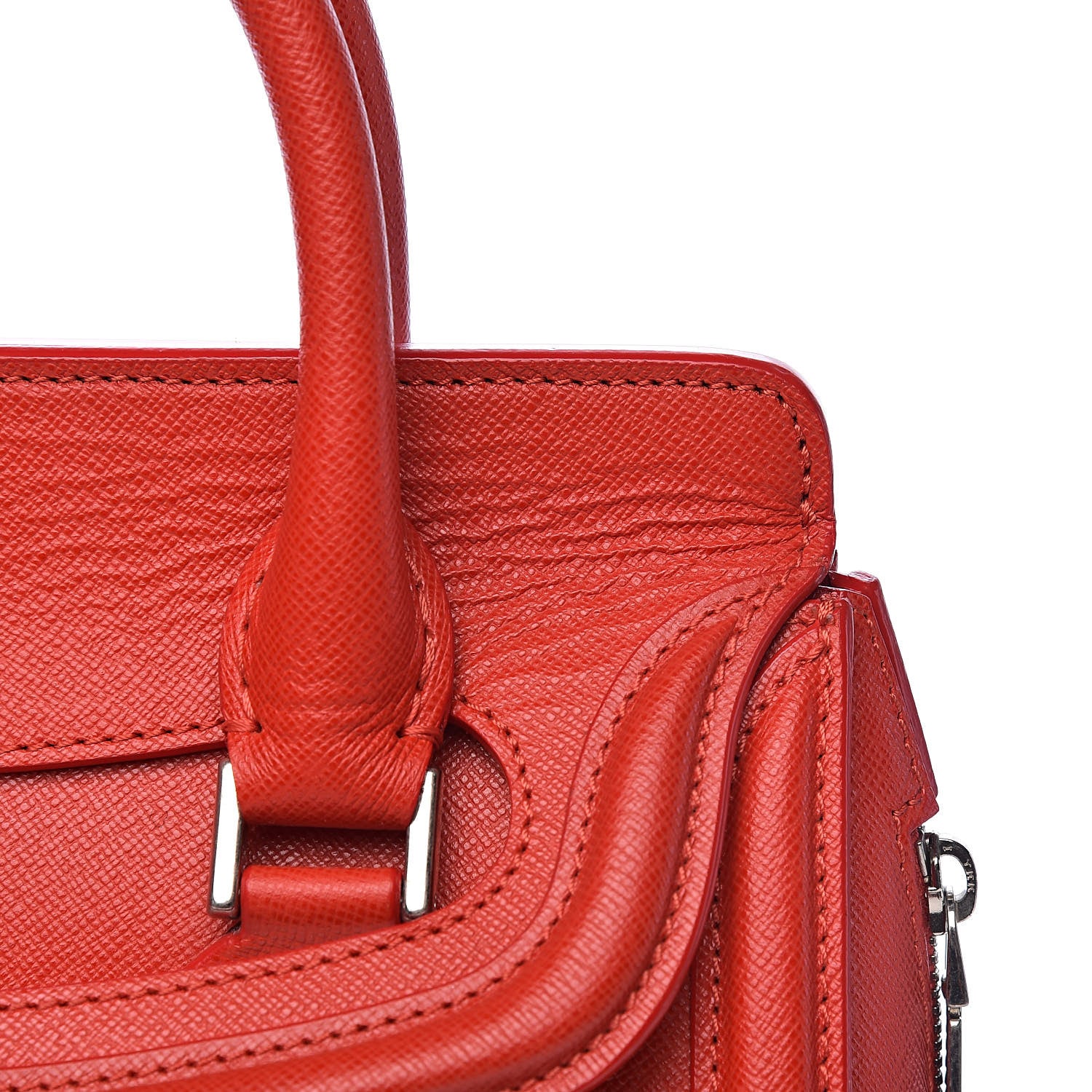 Alexander McQueen Grained Calfskin Large Heroine Red 13 of 16