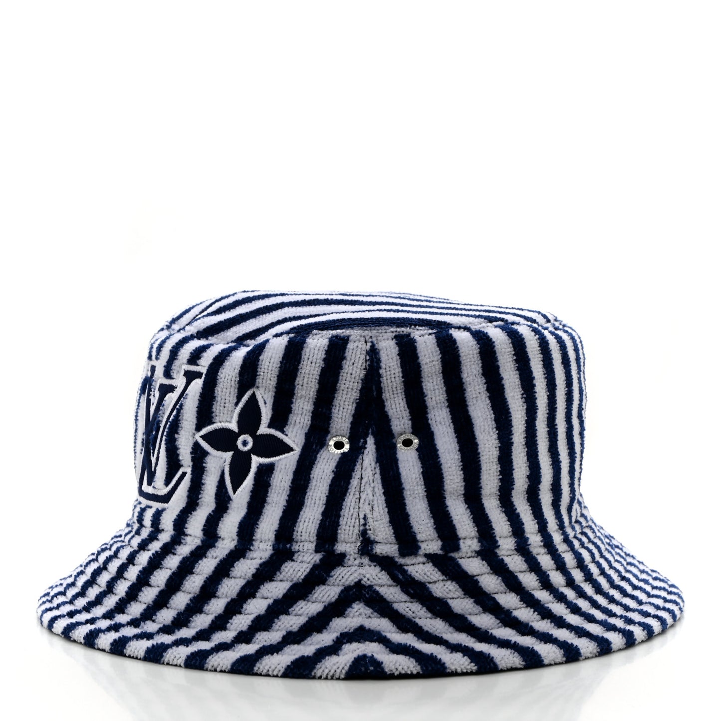 LV Graphical Reversible Bucket Hat L Blue