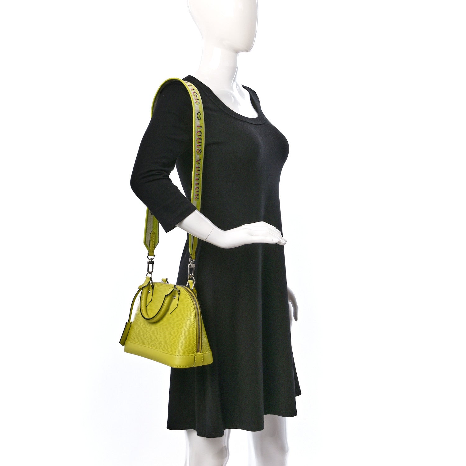 Louis Vuitton Epi Jacquard Alma BB Yellow Citron 2 of 9