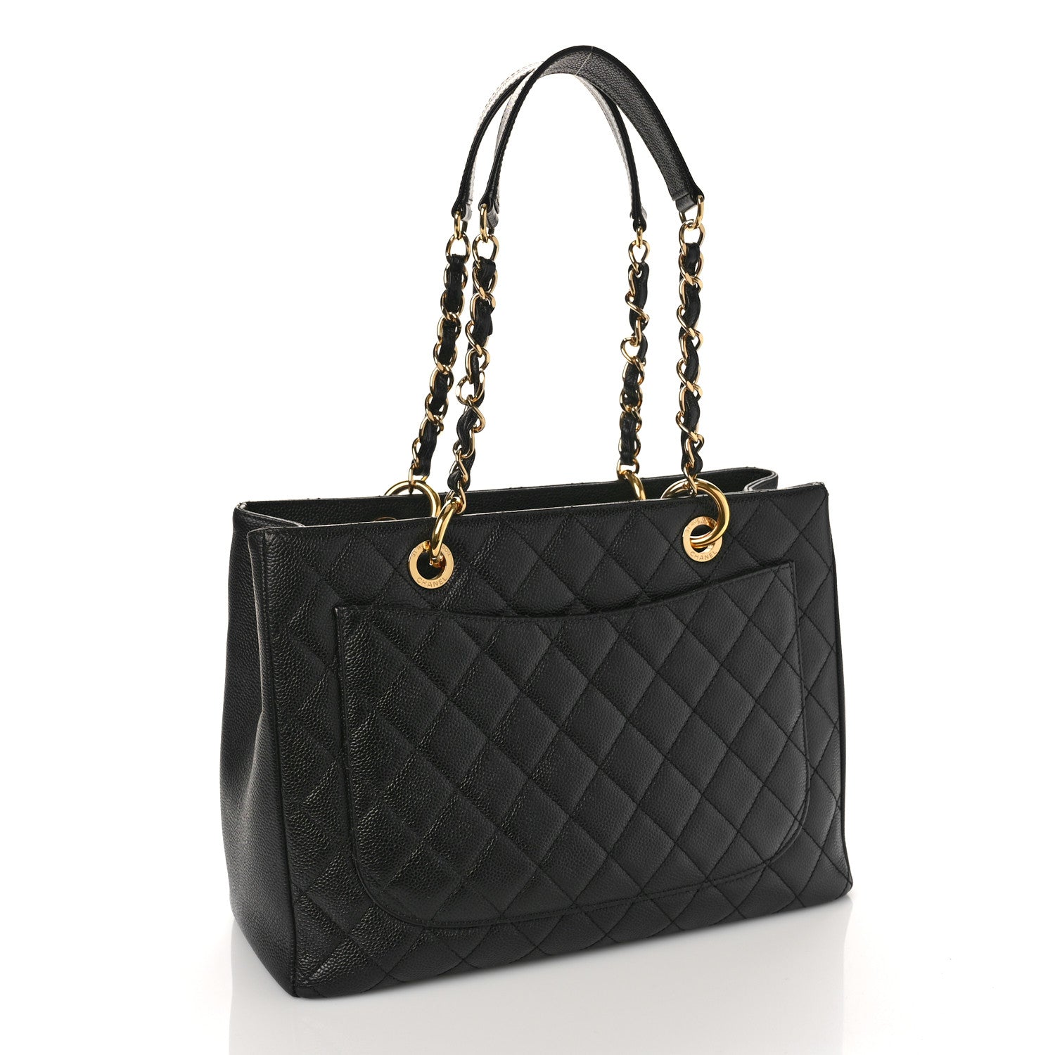 Chanel Caviar Quilted Grand Shopping Tote GST Black 3 of 11