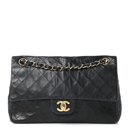 Chanel Lambskin Quilted Medium Double Flap Black 1 of 11