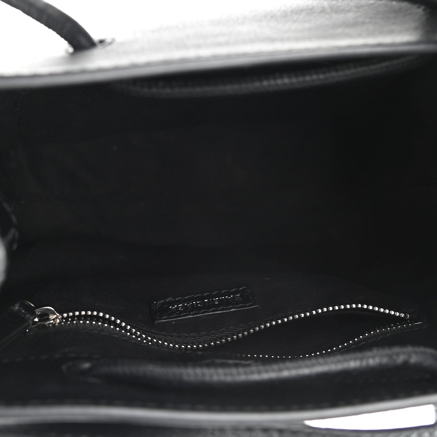 Calfskin Logo XXS Shopping Tote Black
