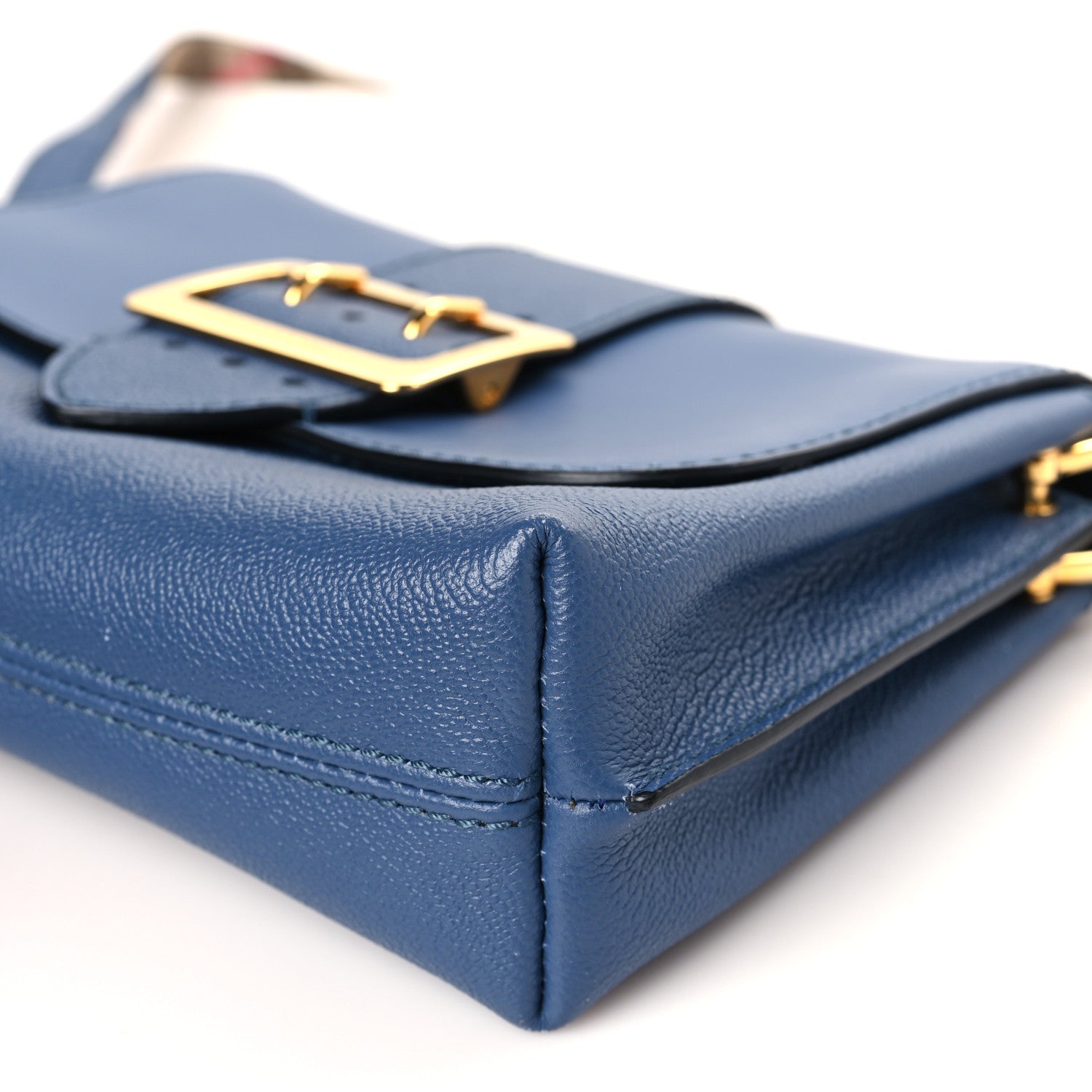 Burberry Soft Grain Calfskin Small Medley Crossbody Steel Blue 8 of 8