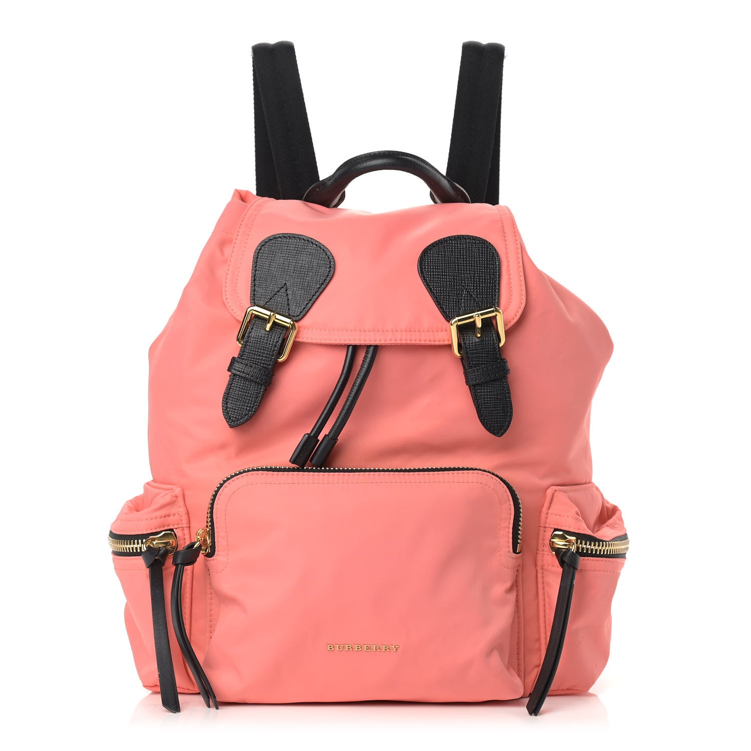 Burberry Nylon Medium Rucksack Backpack Bright Coral Pink 1 of 13