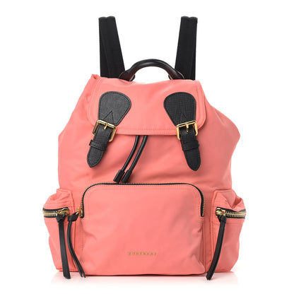 Burberry Nylon Medium Rucksack Backpack Bright Coral Pink 1 of 13