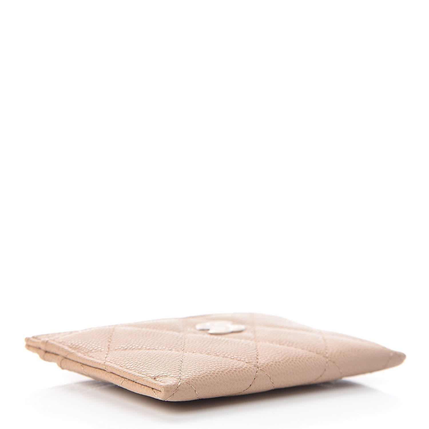 Chanel Caviar Quilted Card Holder Beige 4 of 9