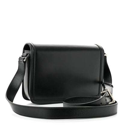 Saint Laurent Box Calfskin Monogram Medium Solferino Satchel Black 3 of 10