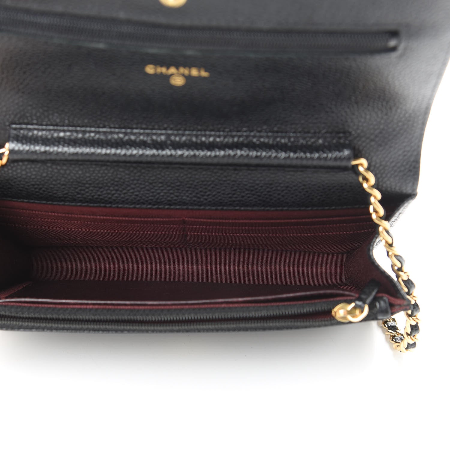 Chanel Caviar Quilted Wallet On Chain WOC Black 5 of 13