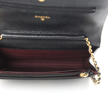 Chanel Caviar Quilted Wallet On Chain WOC Black 5 of 13