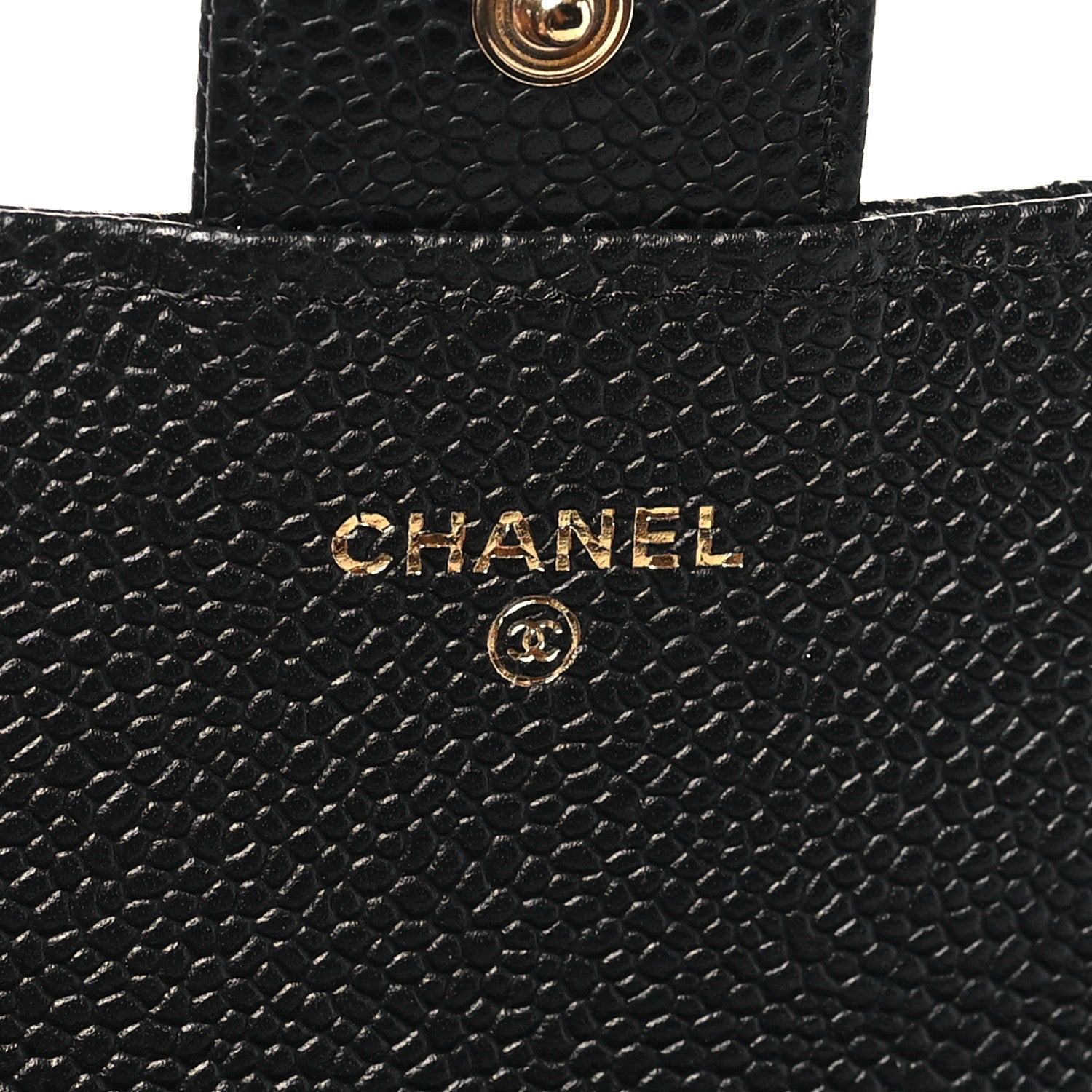Chanel Caviar Quilted Large Gusset Flap Wallet Black 6 of 10