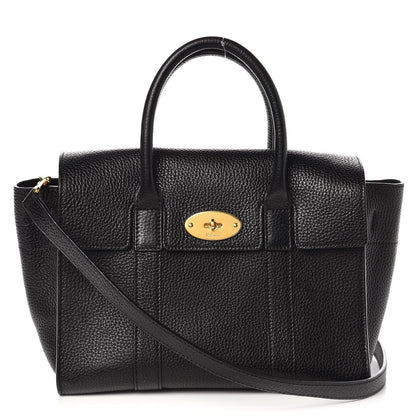 Mulberry Natural Grain Leather Small New Bayswater Black 1 of 6