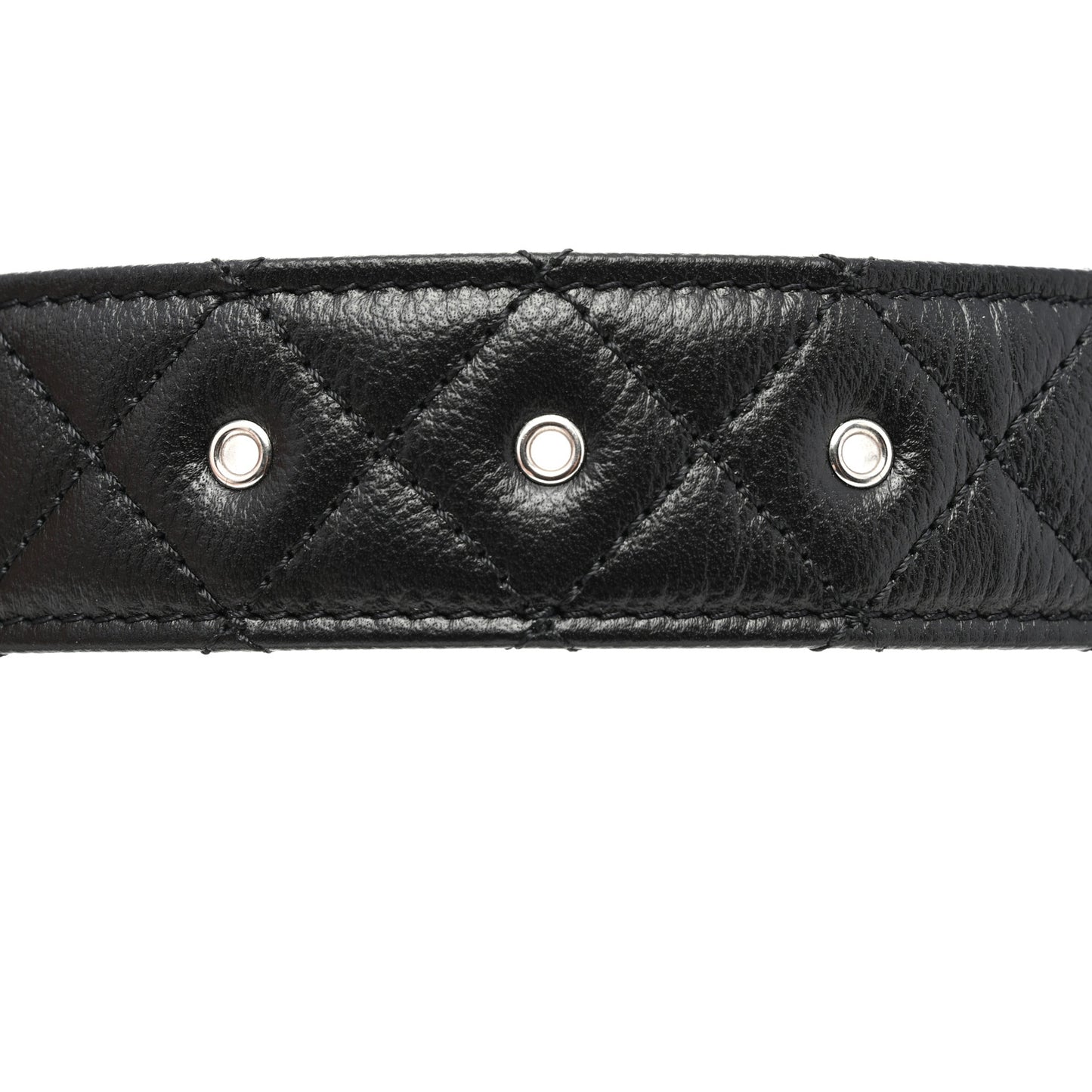 Caviar Quilted CC Chain Belt 80 32 Black