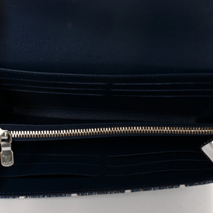 Louis Vuitton Monogram Jacquard Denim Sarah Wallet Bleu 5 of 8