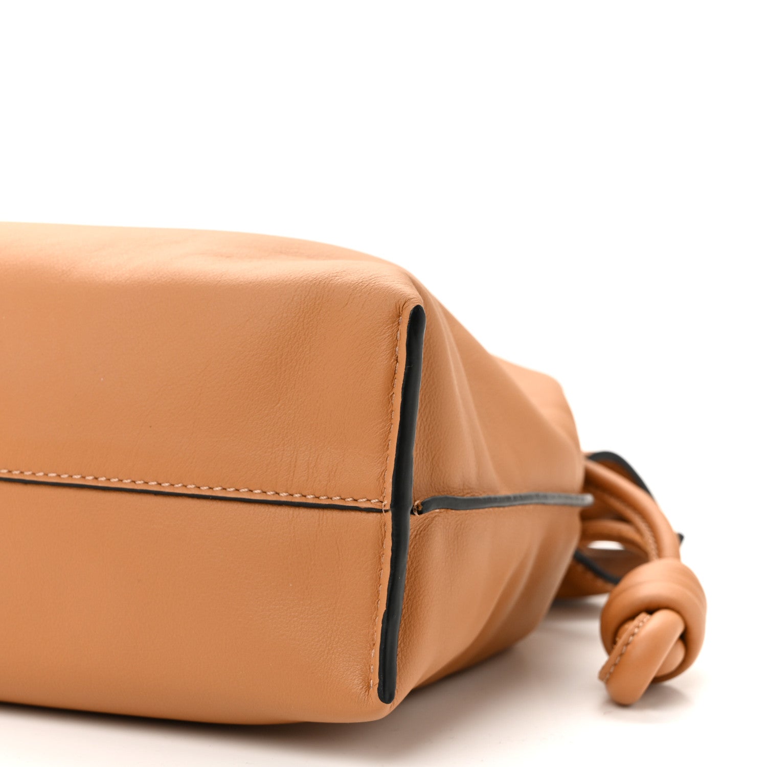 Loewe Nappa Calfskin Medium Flamenco Knot Clutch Warm Desert 17 of 31