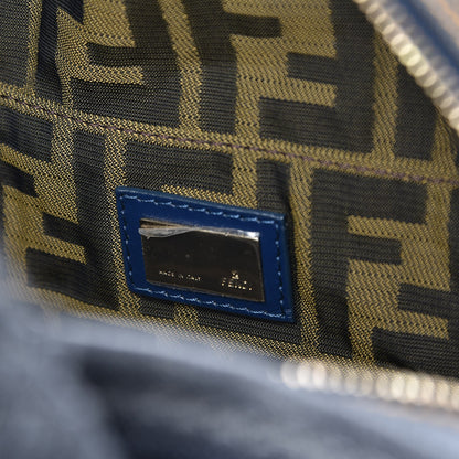 Fendi Denim Spalmati Woven Spy Bowler Blue 6 of 7