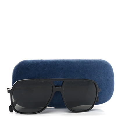 Gucci Acetate Brow Bar Aviator Sunglasses GG0545S Black 7 of 7