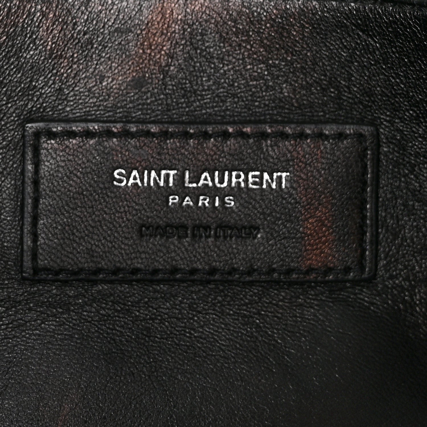 Saint Laurent Grain De Poudre Medium West Hollywood Monogram Fold-Over Black 6 of 11