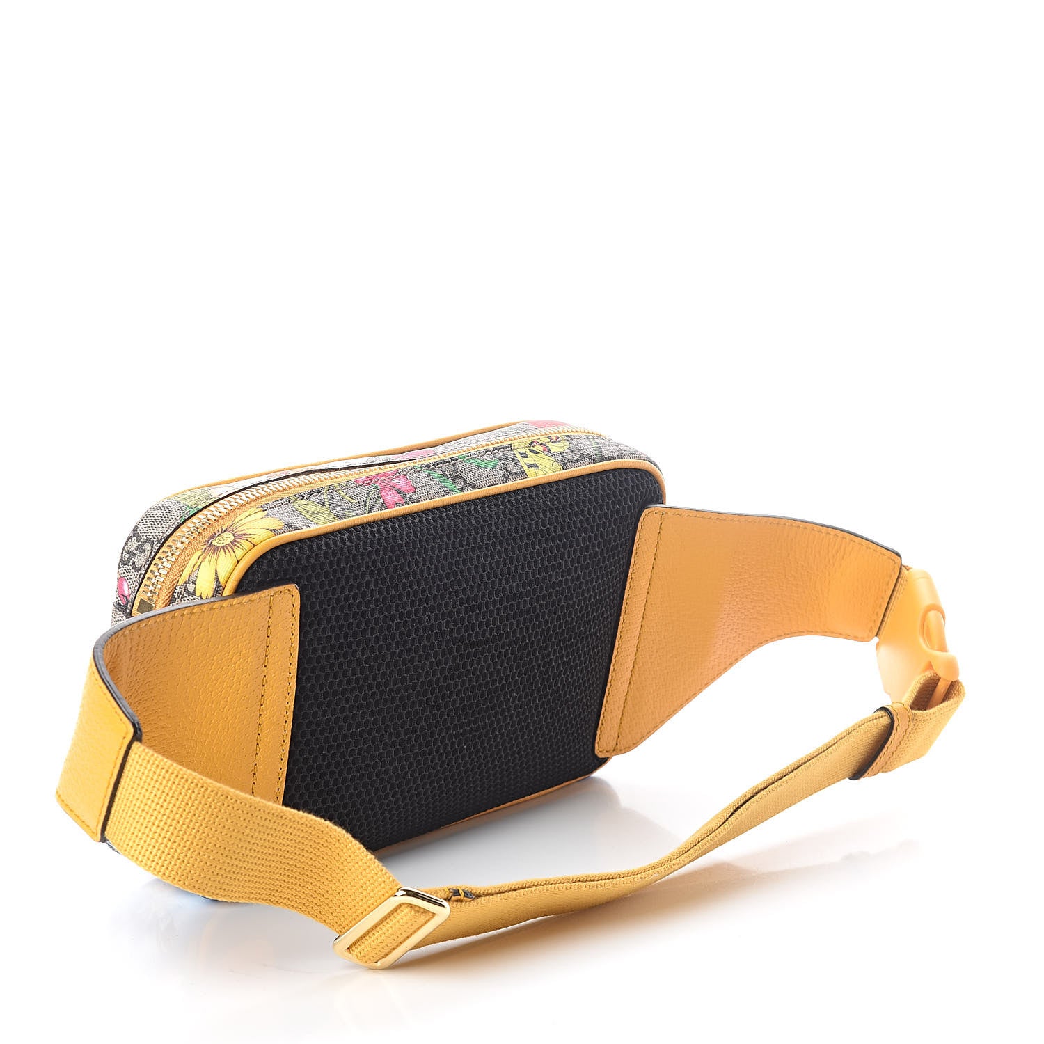 Gucci GG Supreme Monogram Flora Medium Ophidia Belt Bag Beige Multicolor Crop 3 of 7