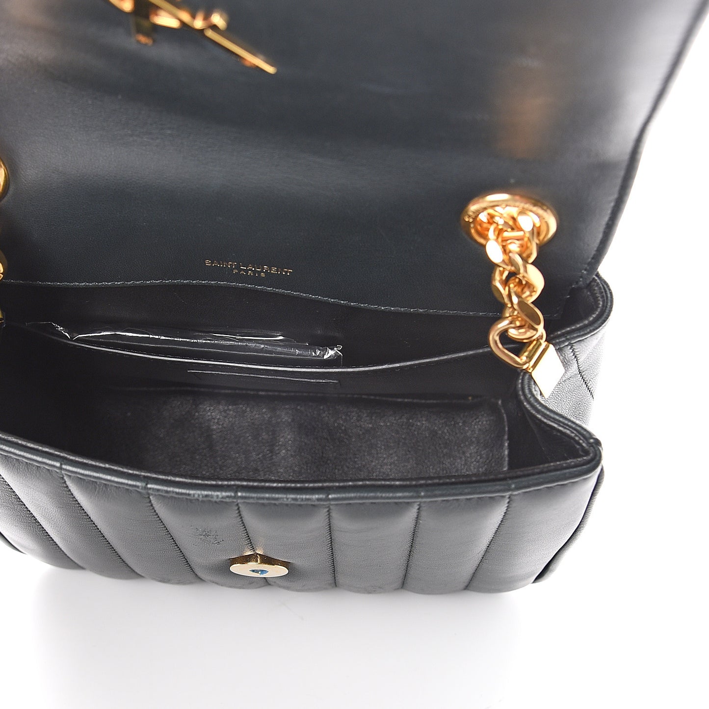 Lambskin Matelasse Monogram Medium Vicky Chain Bag Dark Green