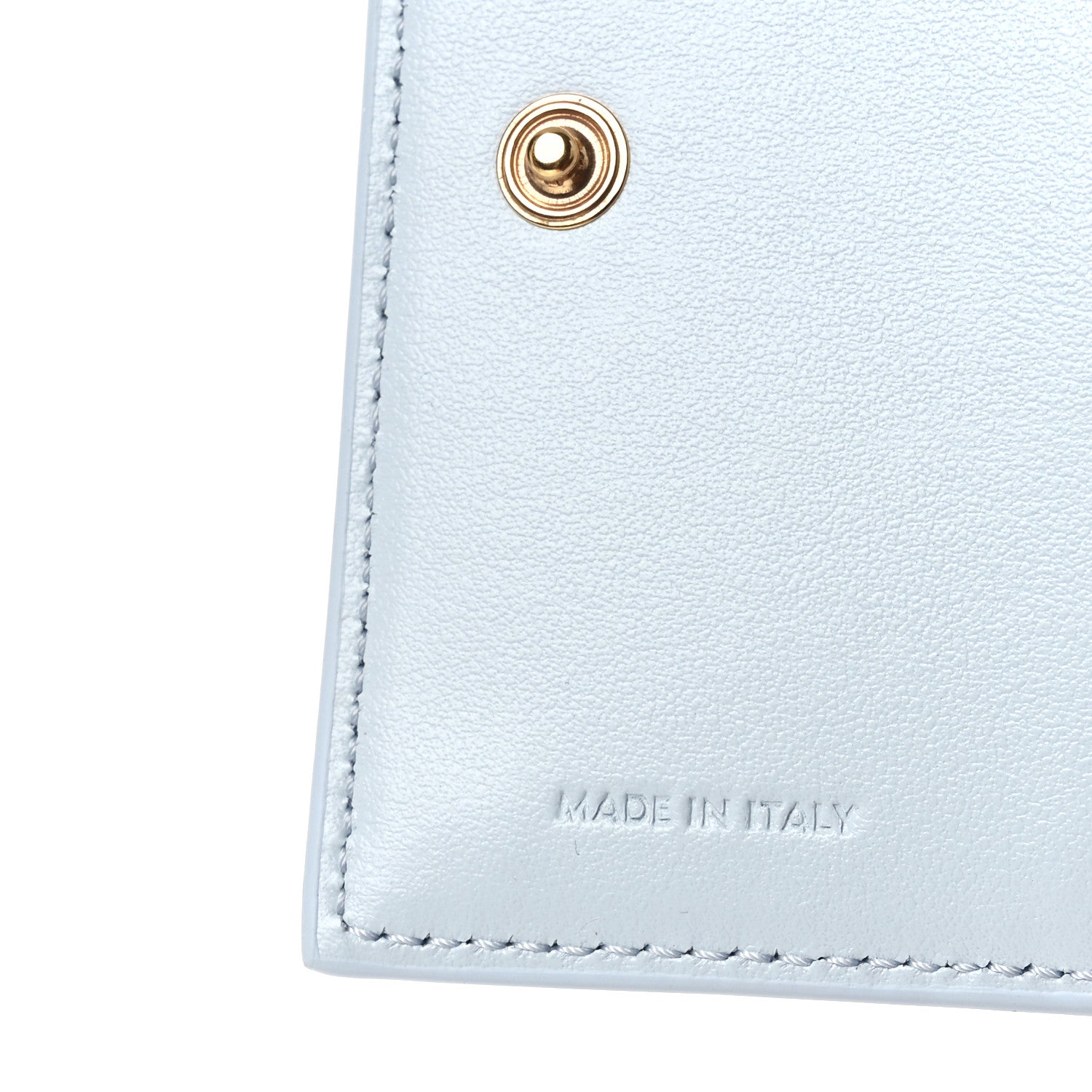 Celine Grained Calfskin Compact Triomphe Charms Wallet Glacier 6 of 6
