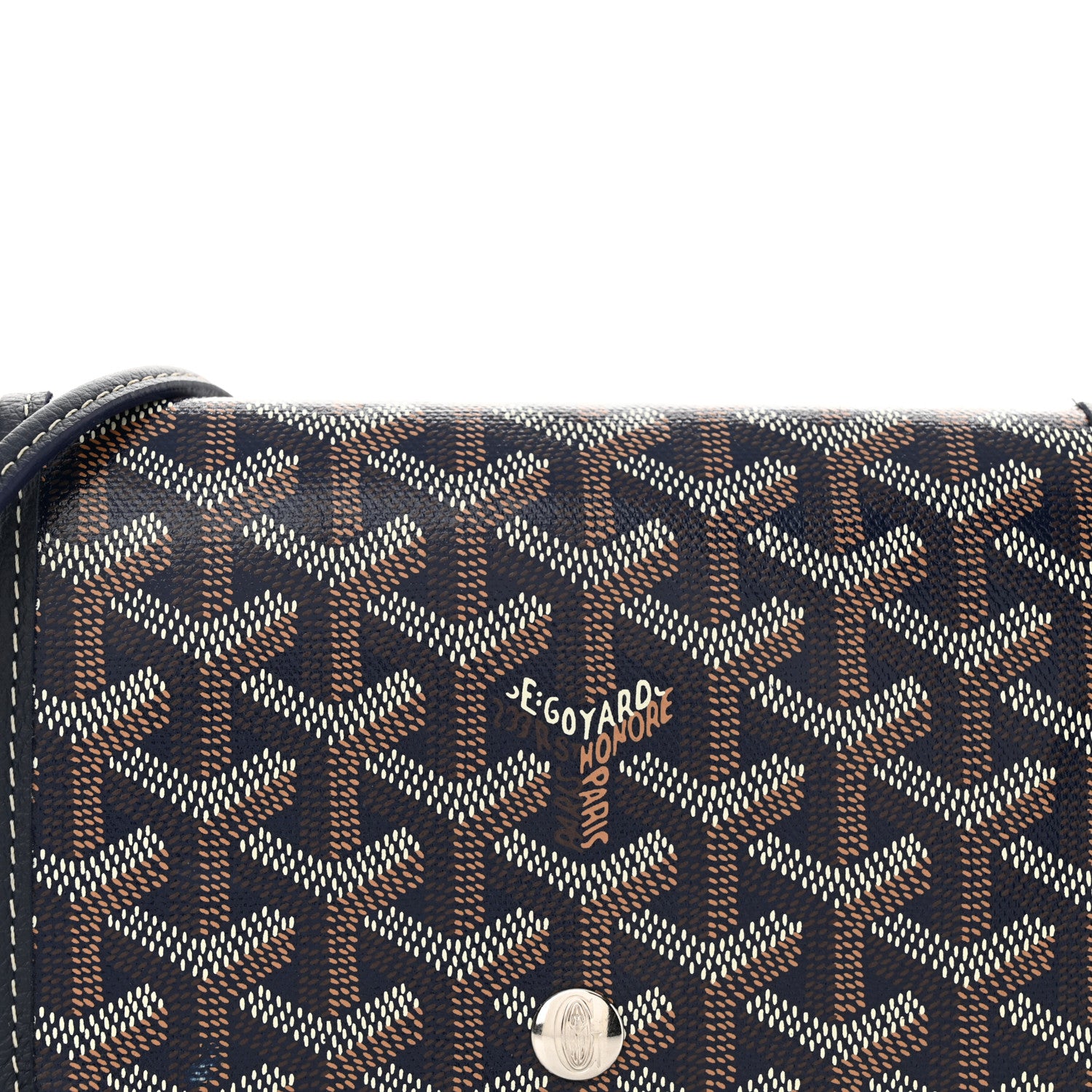 Goyard Goyardine Plumet Wallet Clutch Navy 8 of 11
