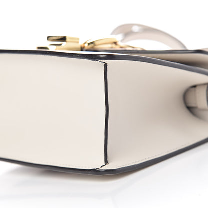 Gucci Calfskin Mini Sylvie Top Handle Bag White 10 of 13