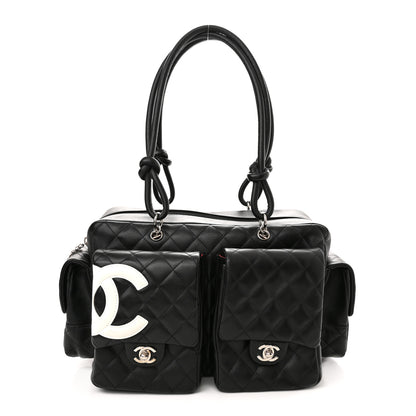 Chanel Calfskin Quilted Large Cambon Multipocket Reporter Black 1 of 9