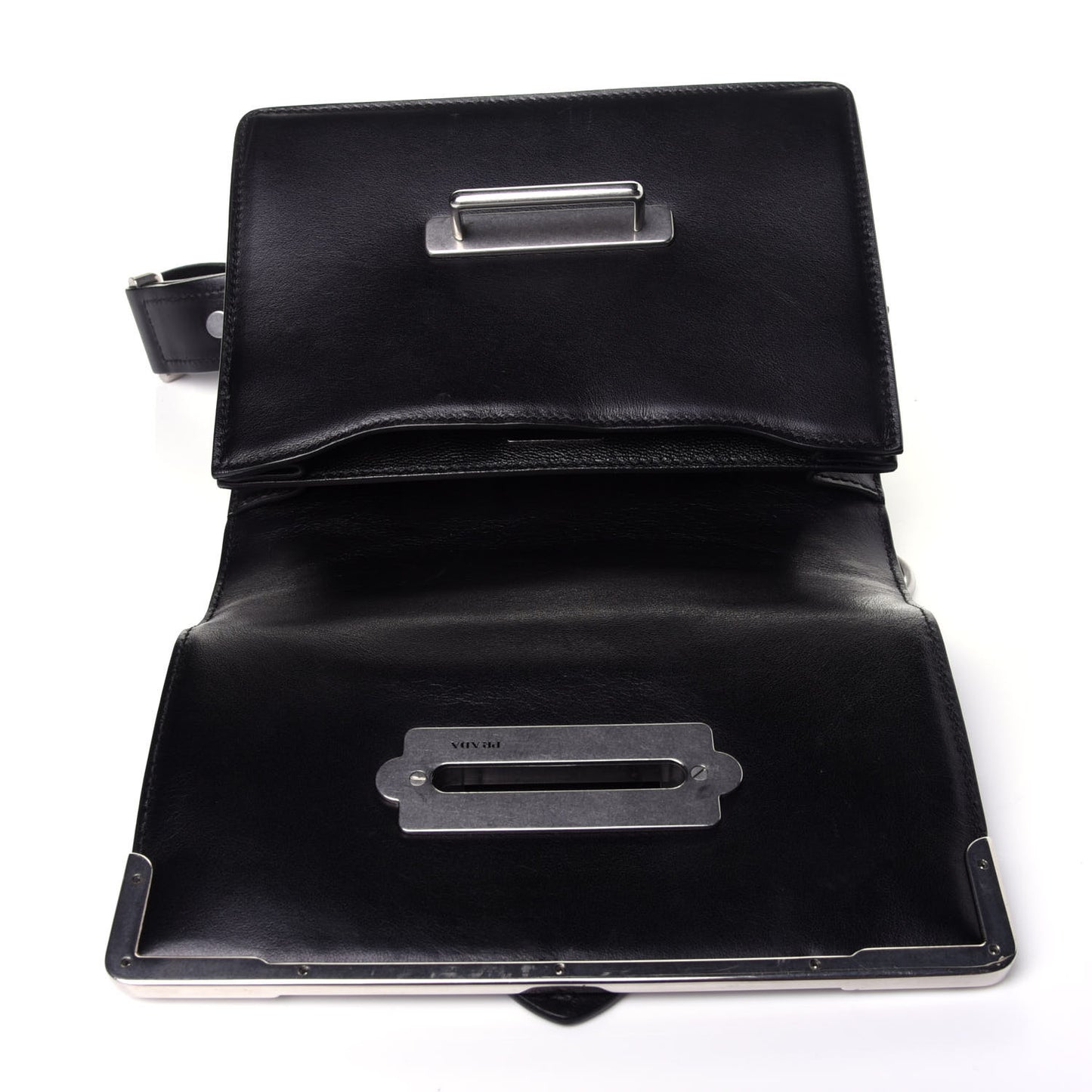 City Calf Saffiano Cahier Bag Black