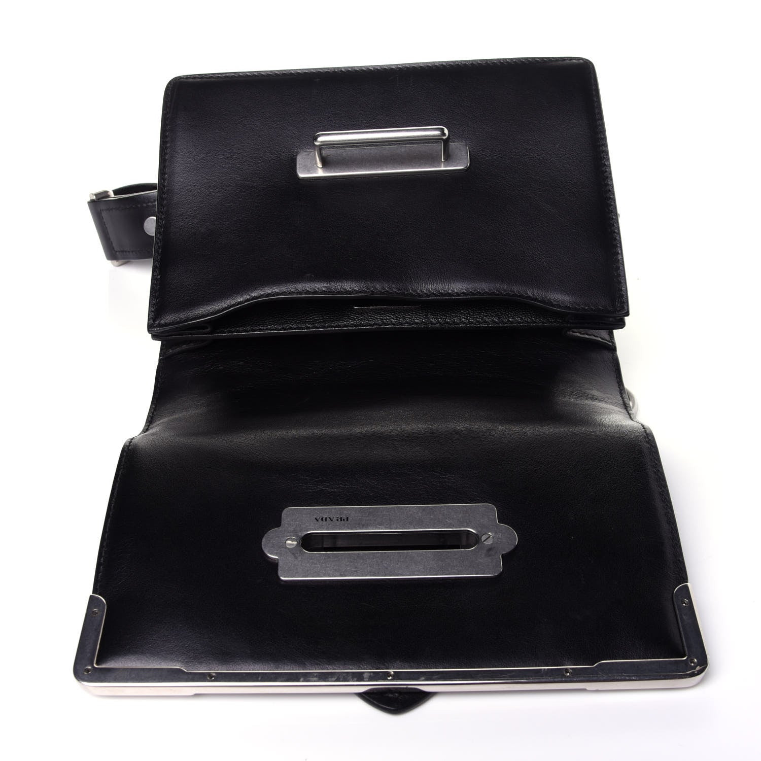 Prada City Calf Saffiano Cahier Bag Black 10 of 11