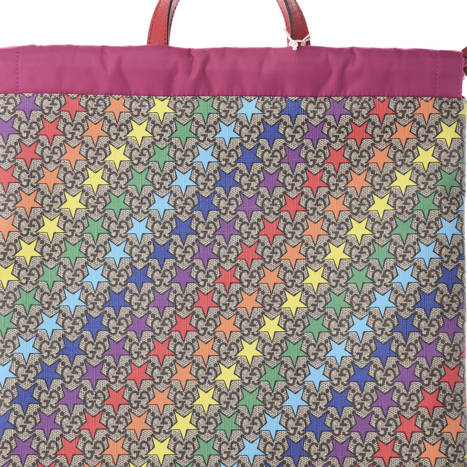 Gucci Soft GG Supreme Monogram Star Print Childrens Drawstring Backpack Multicolor 8 of 8