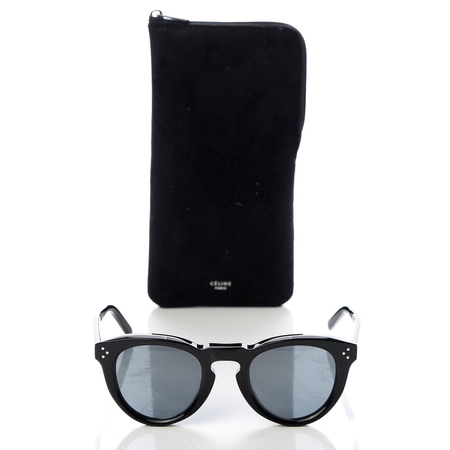 Acetate Bevel Cat Sunglasses CL 41384/F/S Black