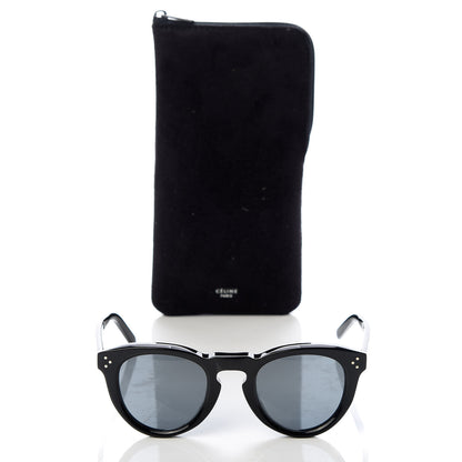 Celine Acetate Bevel Cat Sunglasses CL 41384/F/S Black 7 of 7