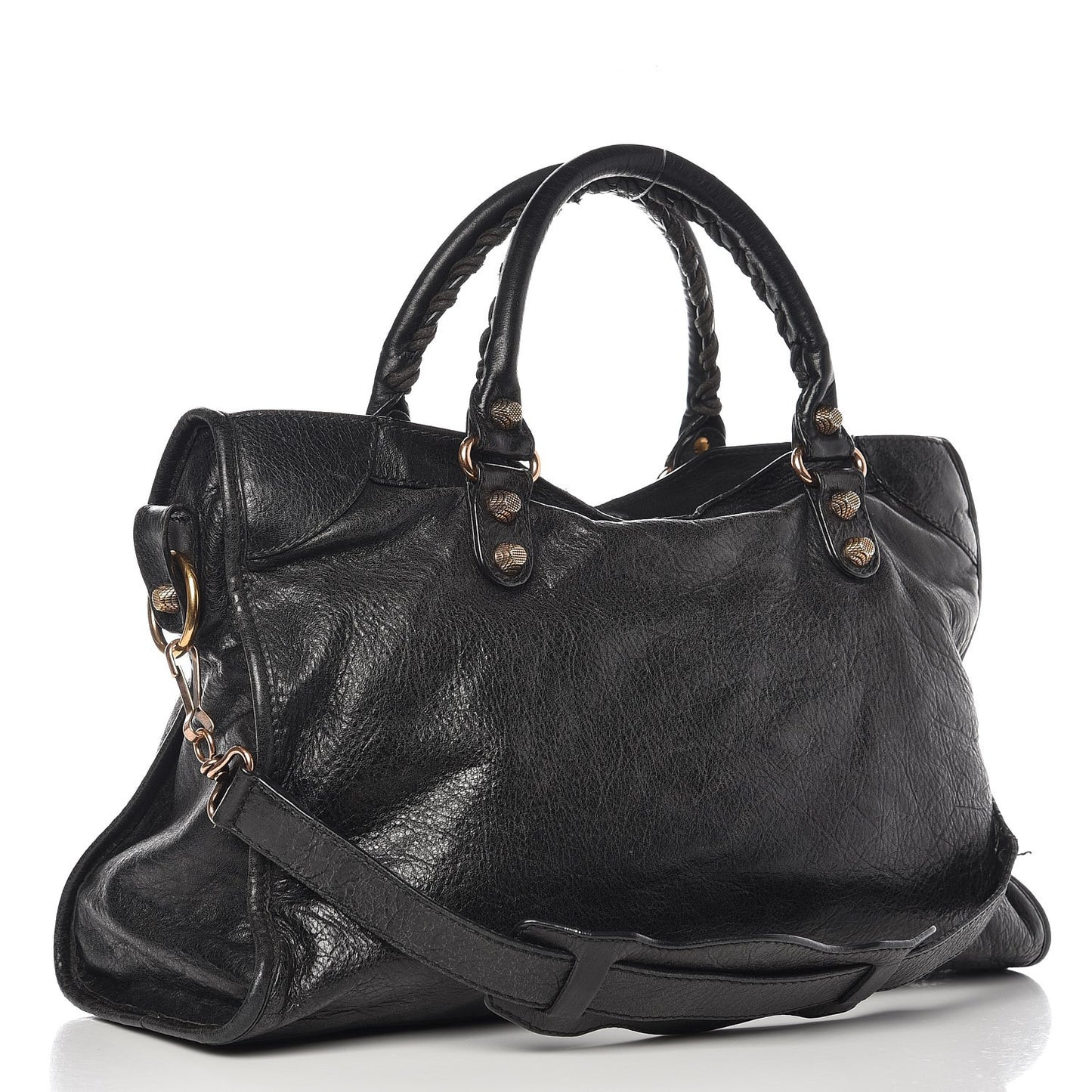 Agneau Giant 12 Rose Gold Hardware City Black