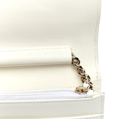 Chanel Caviar Quilted Boy Wallet On Chain WOC White 12 of 13