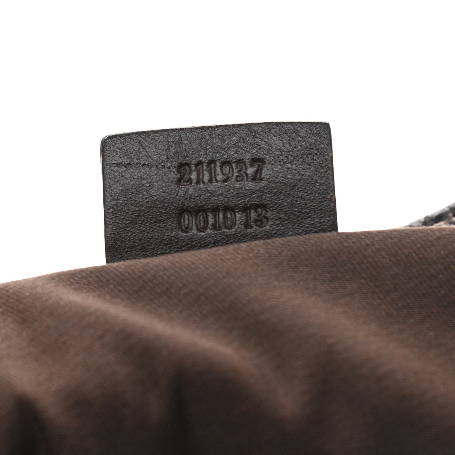 Monogram Medium New Ladies Web Tote Dark Brown