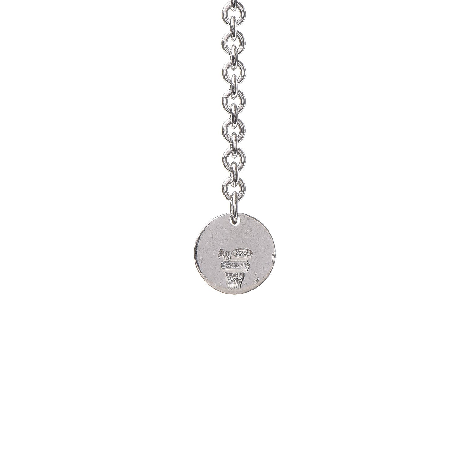 Bulgari Sterling Silver Ceramic Save The Children Pendant Necklace 6 of 9