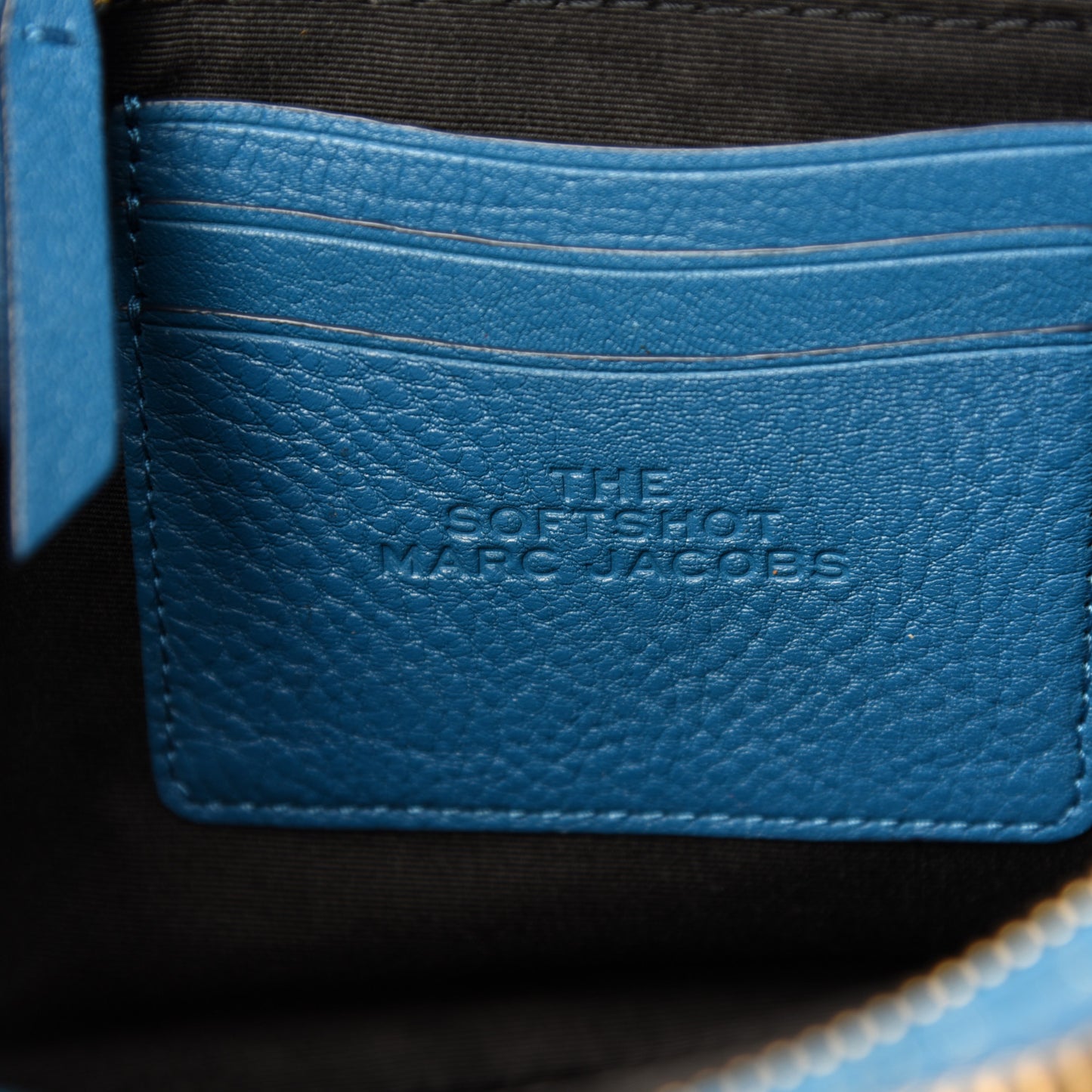 Supple Natural Grain Calfskin The Softshot 27 Bag Blue Monday