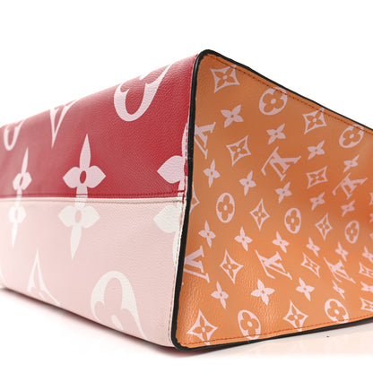 Louis Vuitton Monogram Giant Onthego GM Rouge Rose 9 of 9