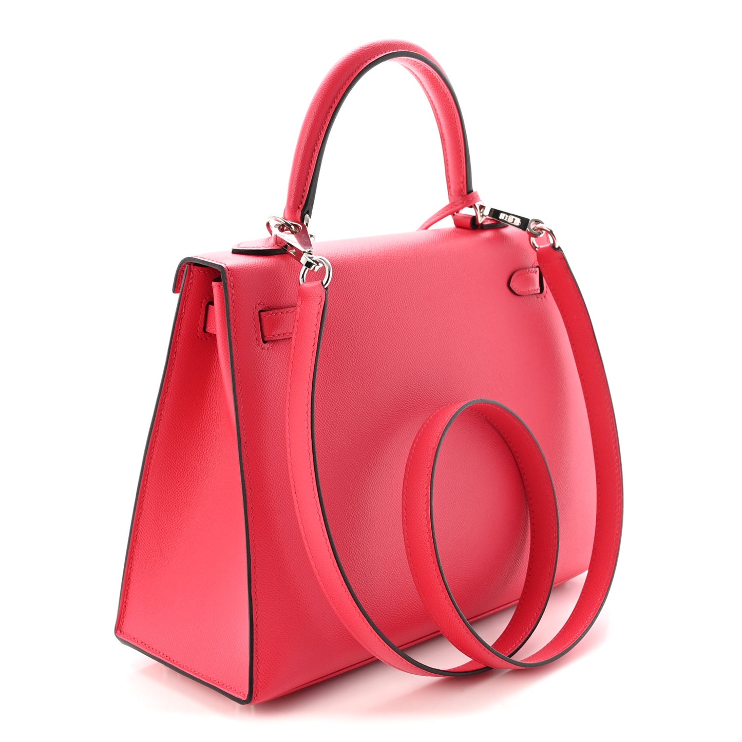 Epsom Kelly Sellier 25 Rose Mexico Rouge Grenat
