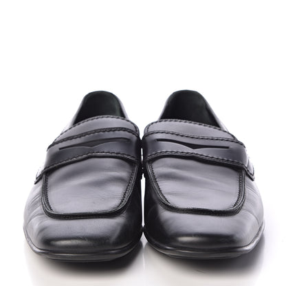 Louis Vuitton Calfskin Mens Loafers 7 Black 2 of 11