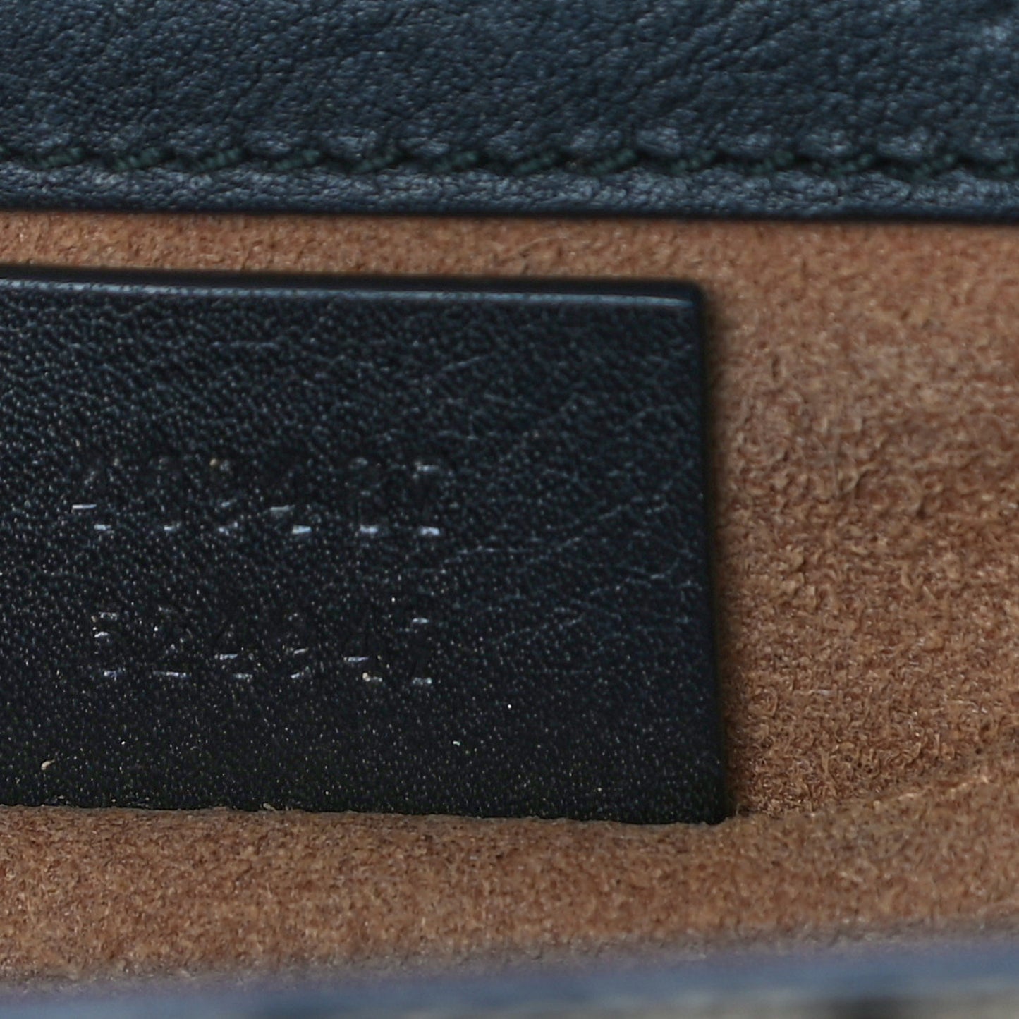 GG Supreme Monogram Calfskin Small Padlock Shoulder Bag Beige Black Cuir