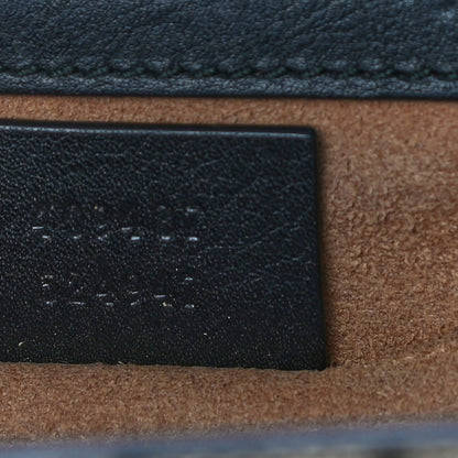Gucci GG Supreme Monogram Calfskin Small Padlock Shoulder Bag Beige Black Cuir 6 of 16