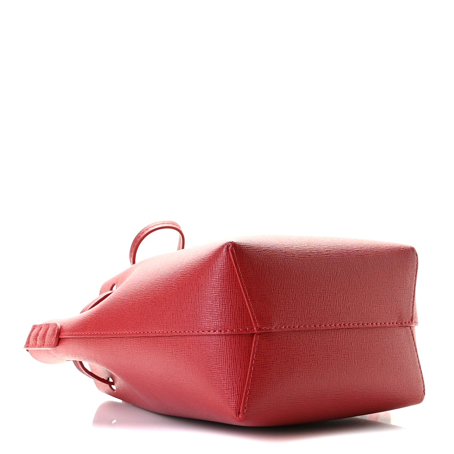 Saffiano Mini Mini Bucket Bag Flamma