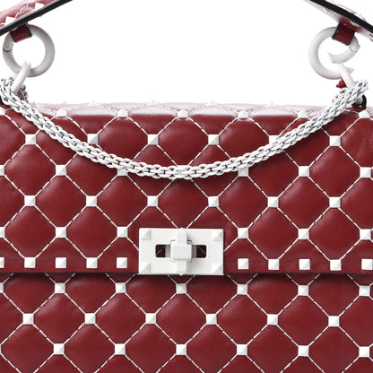 Valentino Garavani Lambskin Medium Free Rockstud Spike Shoulder Bag Rosso Valentino 8 of 8