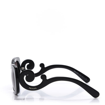 Prada Acetate Baroque Sunglasses SPR 27O Black 3 of 8