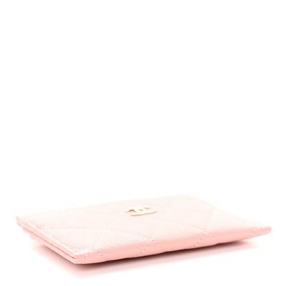 Chanel Caviar Quilted Card Holder Light Pink 4 of 9