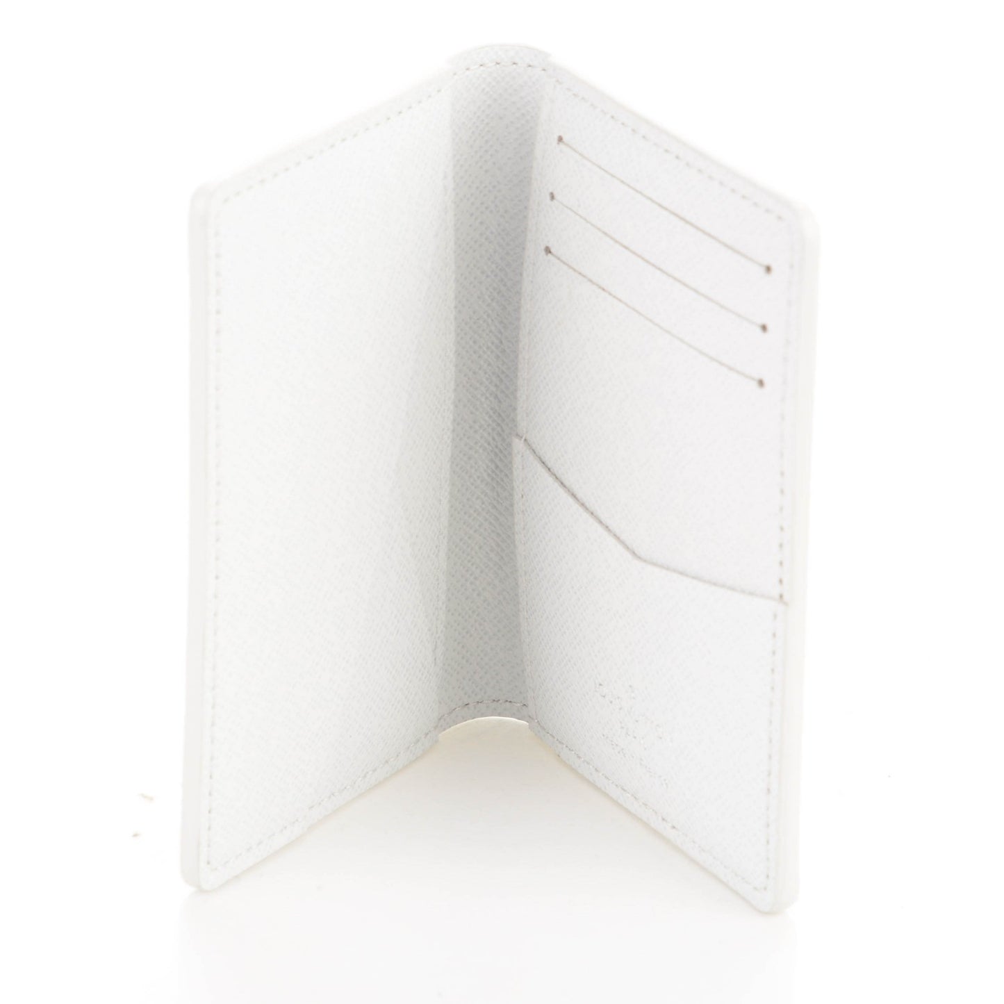 Monogram Stripes Pocket Organizer NM White