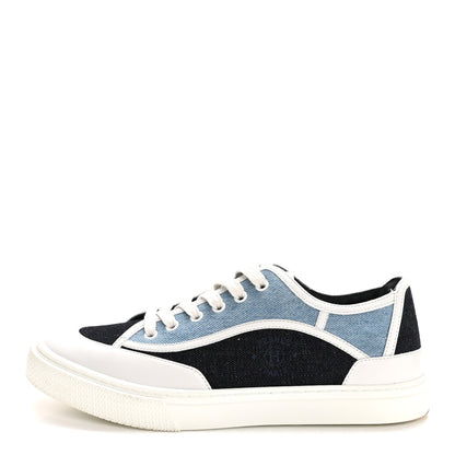 Hermes Denim Calfskin Womens Get Sneakers 40 Bleu Brut 1 of 10