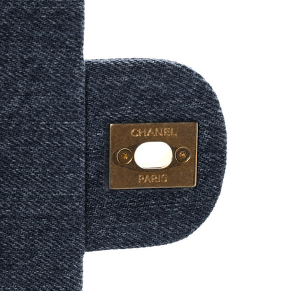 Chanel Denim Quilted Mini Denim Mood Rectangular Flap Blue Multicolor 8 of 12