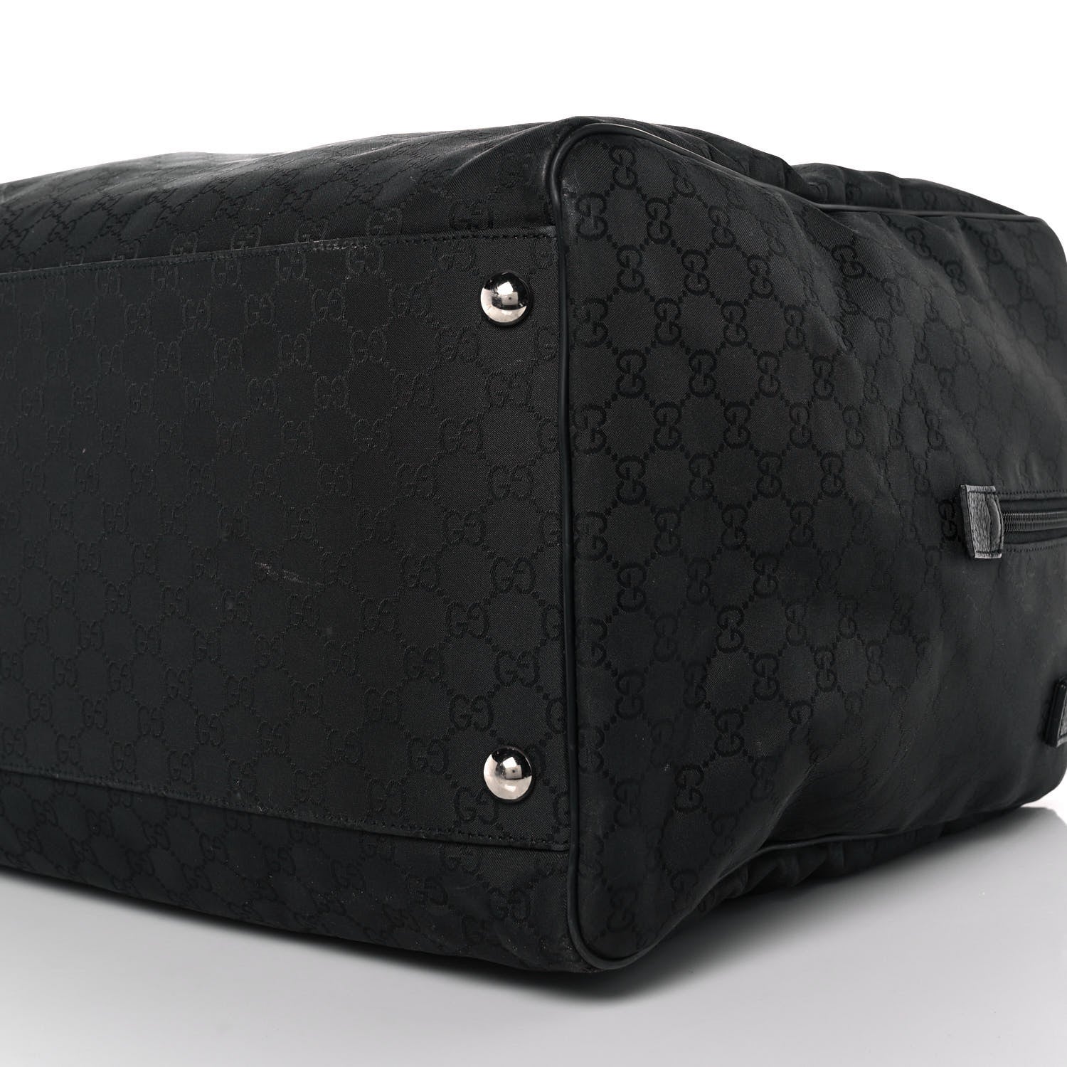 Gucci Denim Monogram Large Duffle Black 8 of 9